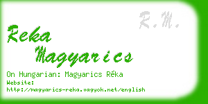 reka magyarics business card